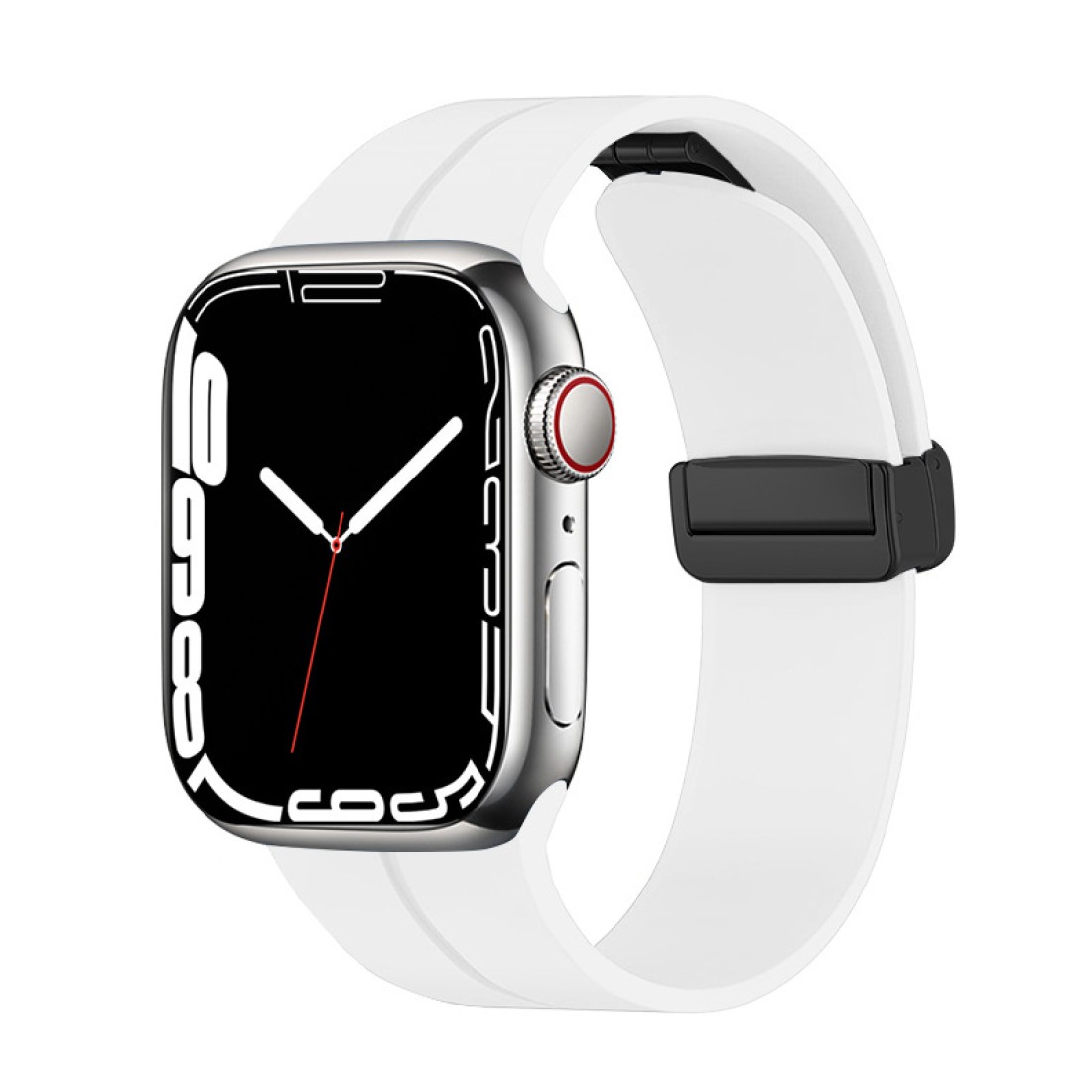 Apple Watch Uyumlu Airy Loop Mıknatıslı Silikon Kordon White