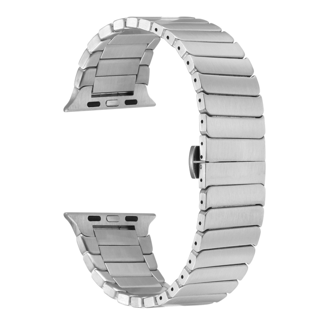 Apple Watch Uyumlu Aster Loop Çelik Kordon Silver