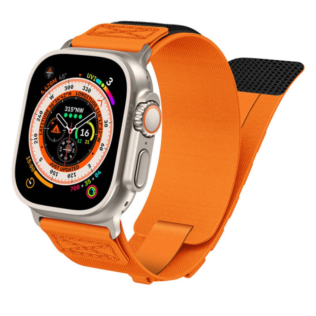 Apple Watch Uyumlu Camp Loop Special Kordon Orange