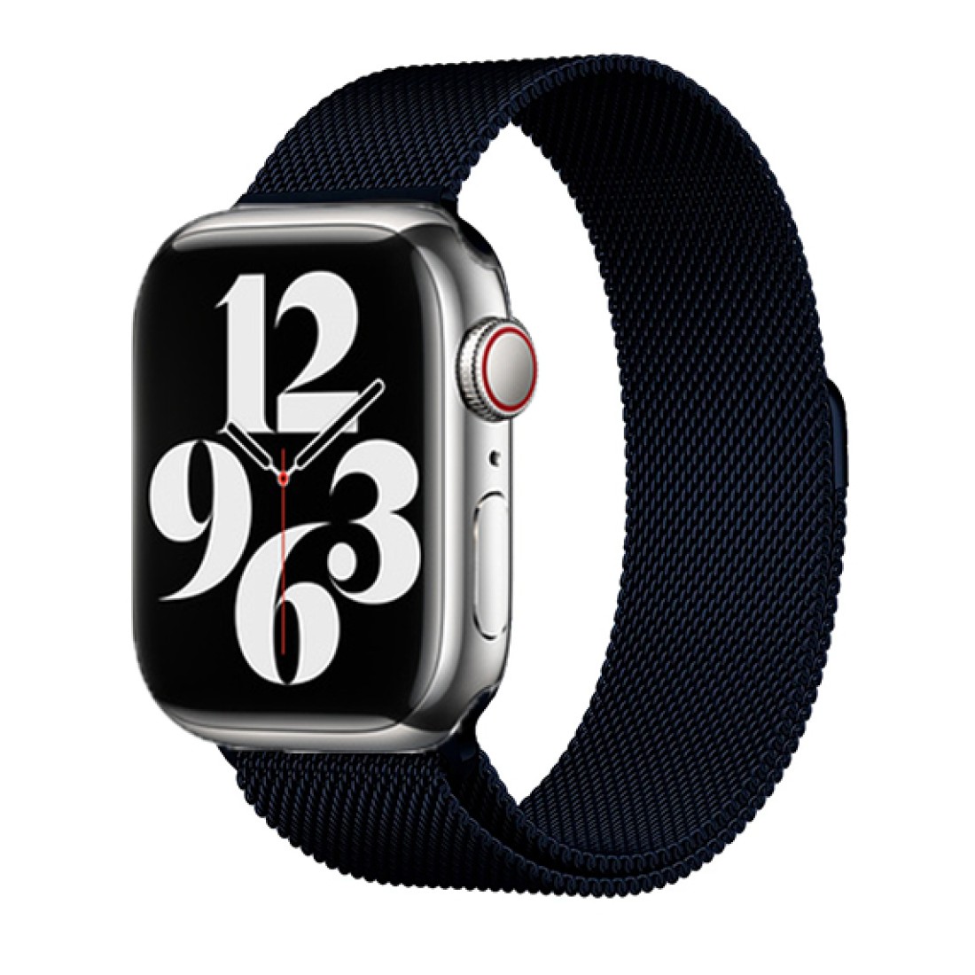 Apple Watch Uyumlu Milano Loop Çelik Kordon Midnight Blue