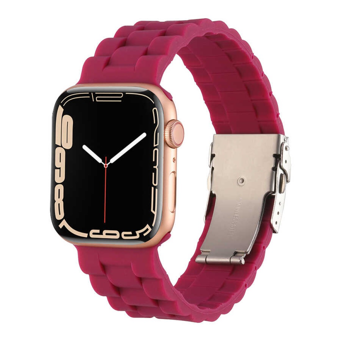 Apple Watch Uyumlu Soft Buckle Silikon Kordon Cordovan