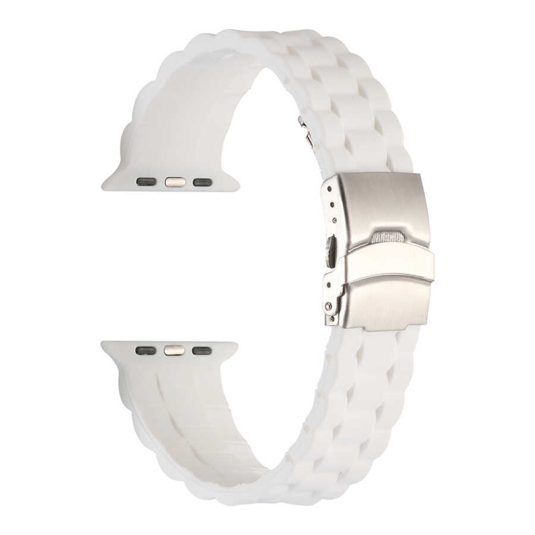 Apple Watch Uyumlu Pastel Loop Silikon Kordon White