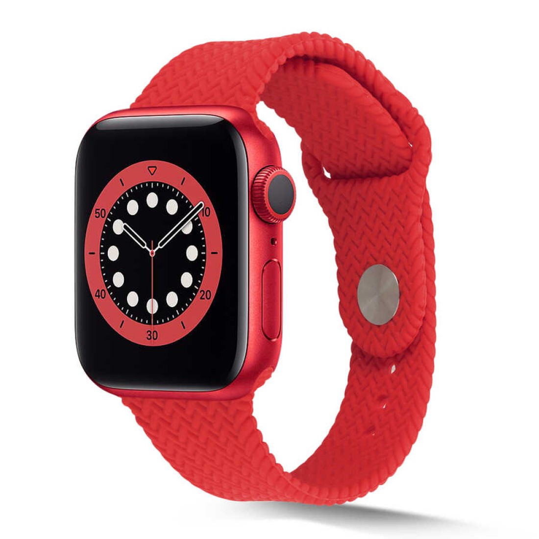 Apple Watch Uyumlu Serrata Loop Silikon Kordon Bloody