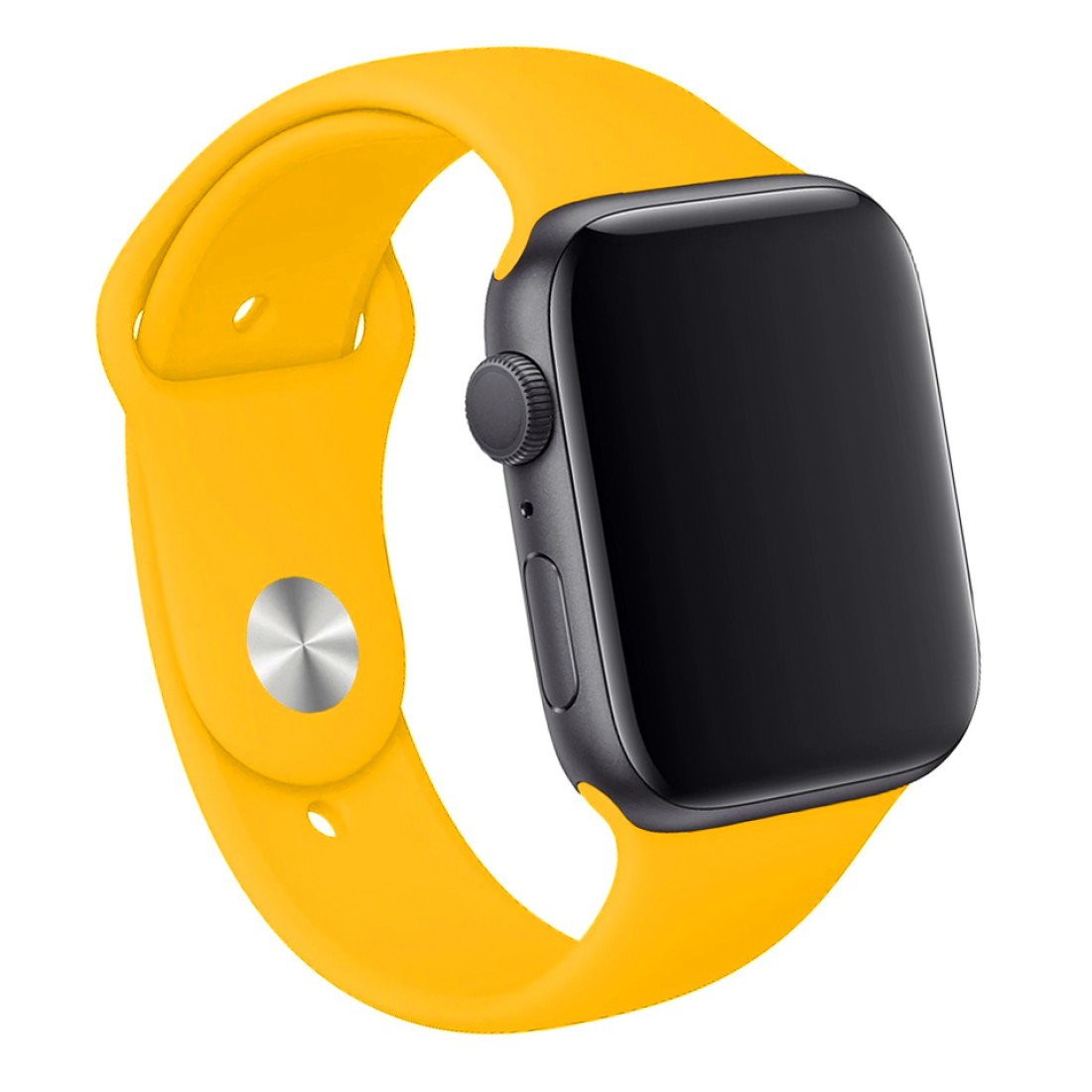 Apple Watch Uyumlu Spor Silikon Kordon Mustard Yellow