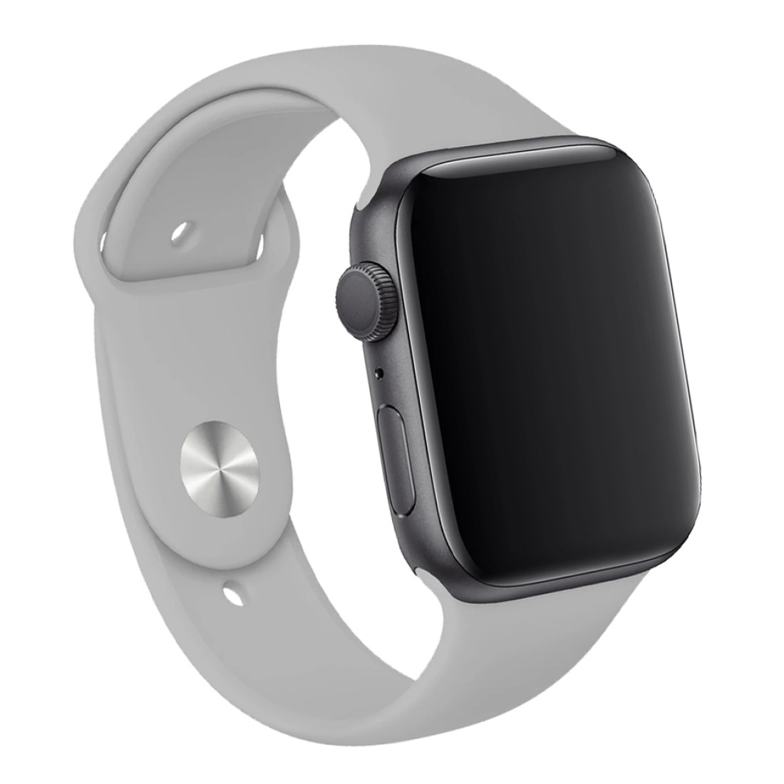 Apple Watch Uyumlu Spor Silikon Kordon Smoke Gray