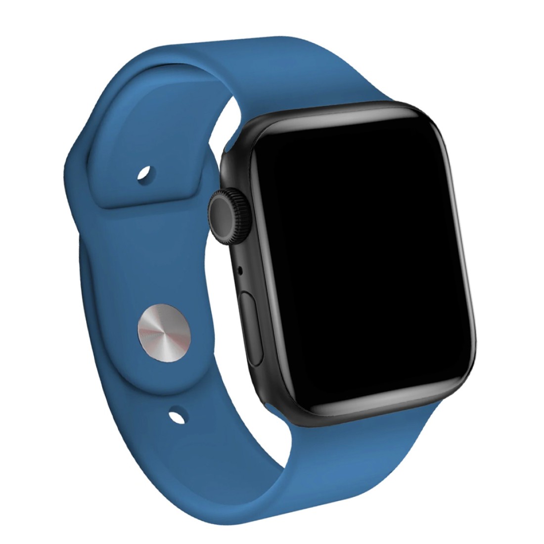 Apple Watch Uyumlu Spor Silikon Kordon Space Blue