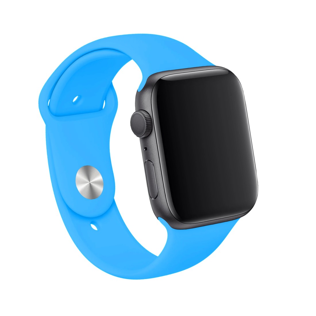Apple Watch Uyumlu Spor Silikon Kordon Baby Blue