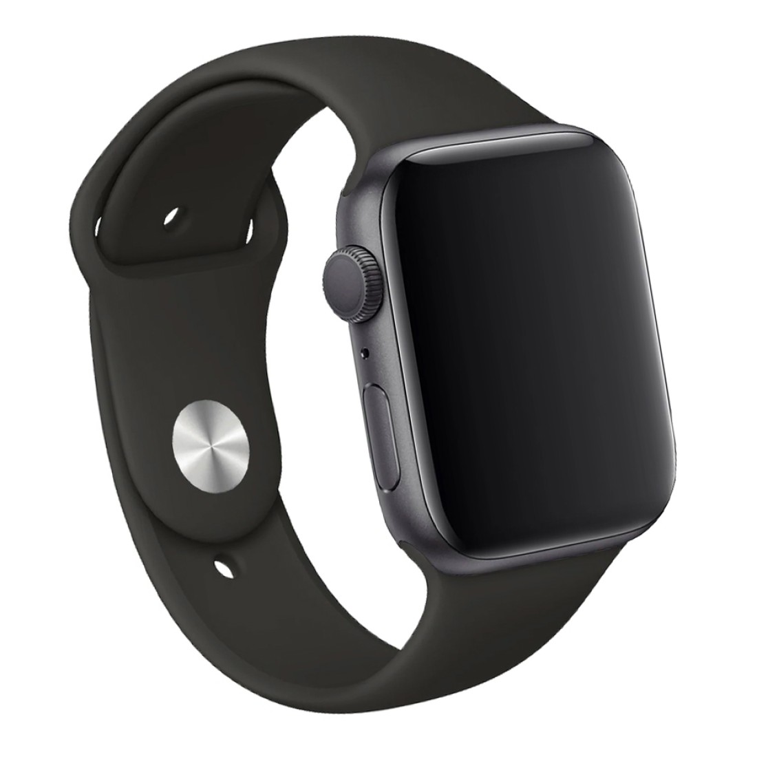 Apple Watch Uyumlu Spor Silikon Kordon Black