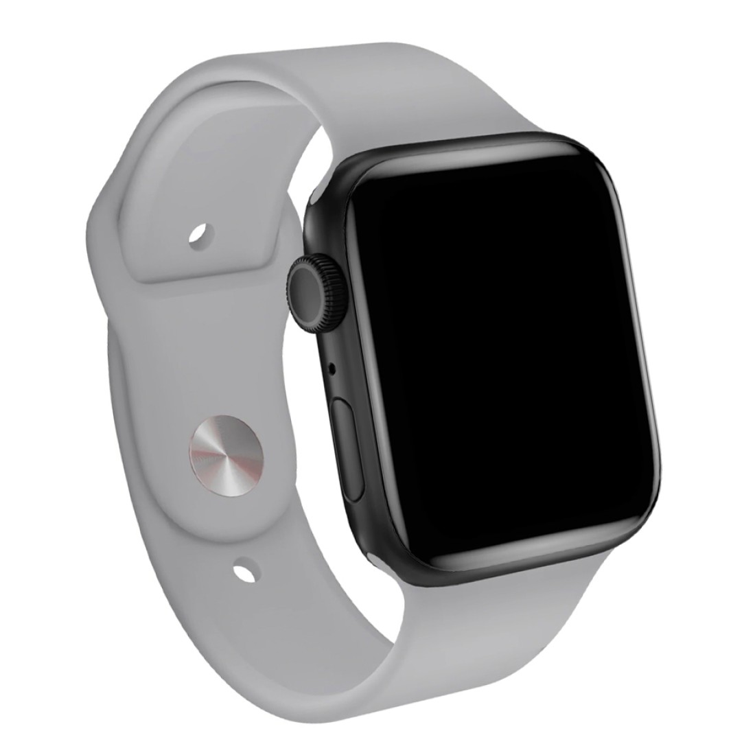 Apple Watch Uyumlu Spor Silikon Kordon Fog Gray