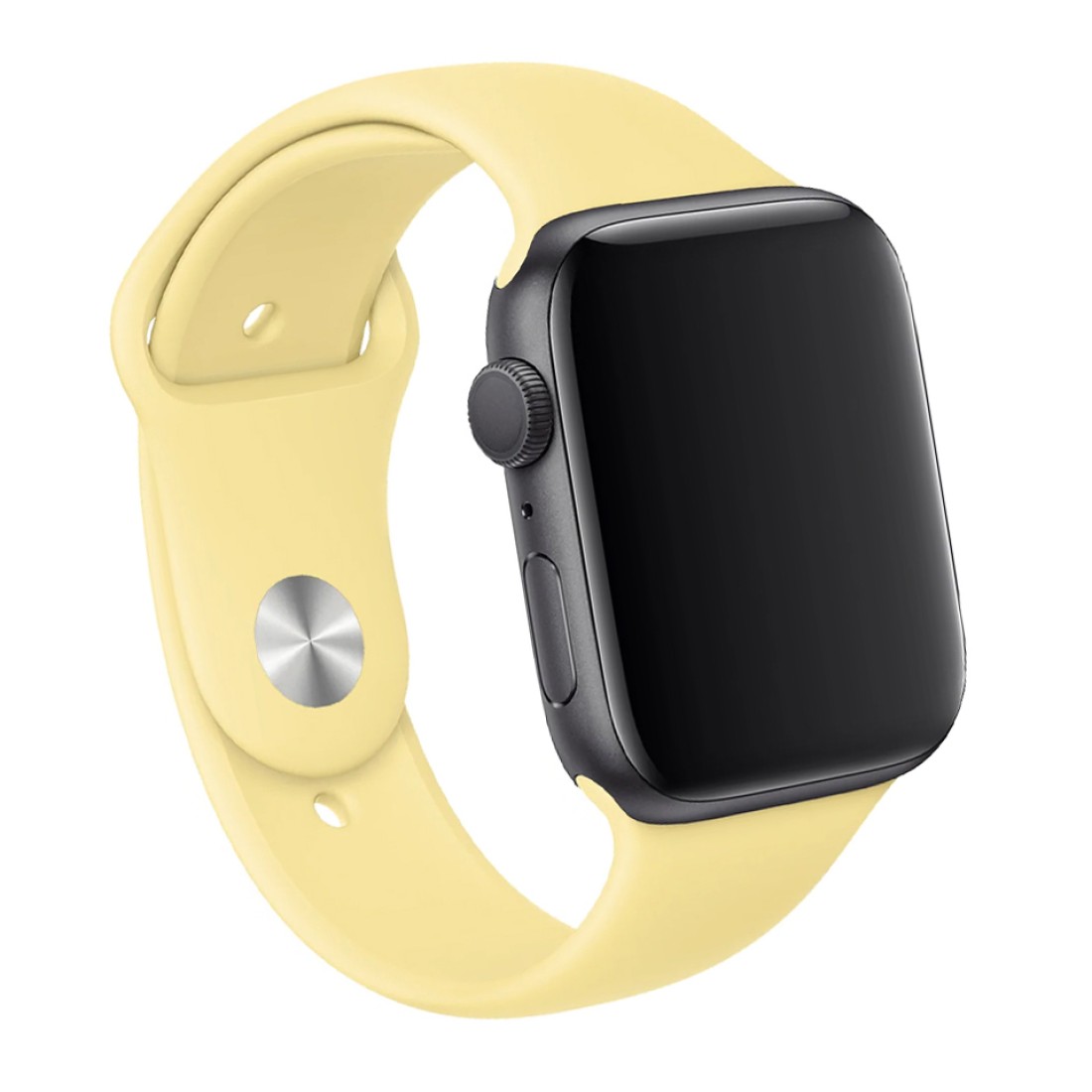 Apple Watch Uyumlu Spor Silikon Kordon Soft Yellow