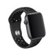 Apple Watch Uyumlu Delikli Spor Silikon Black King