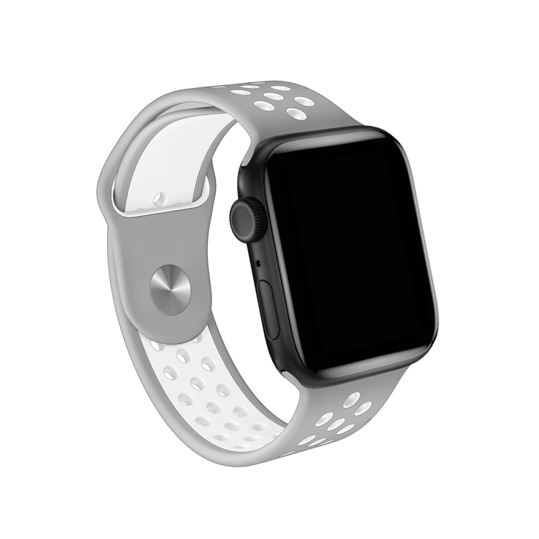 Apple Watch Uyumlu Delikli Spor Silikon Graying