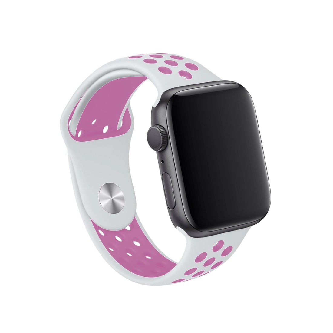 Apple Watch Uyumlu Delikli Spor Silikon Lilac