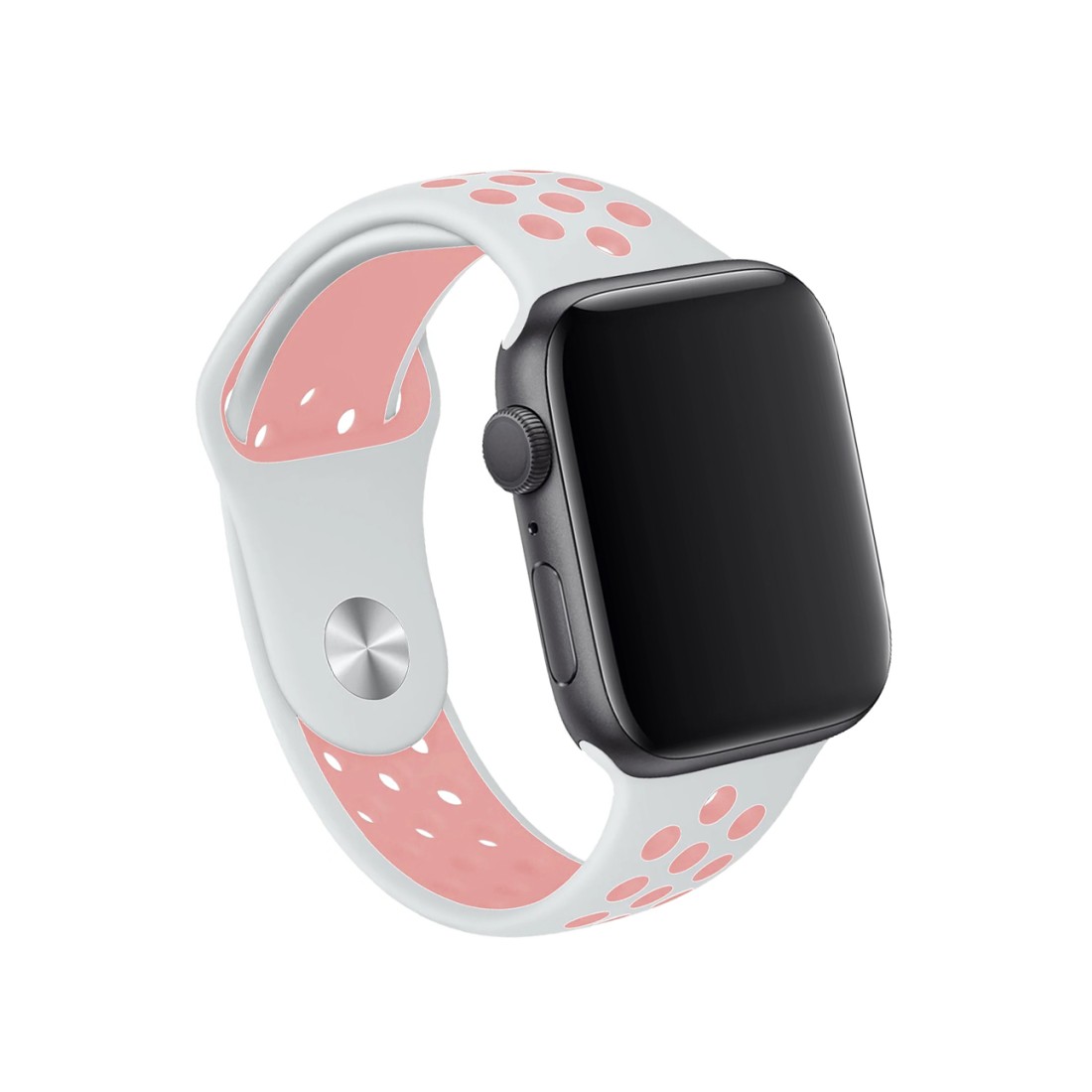 Apple Watch Uyumlu Delikli Spor Silikon Sand Pink