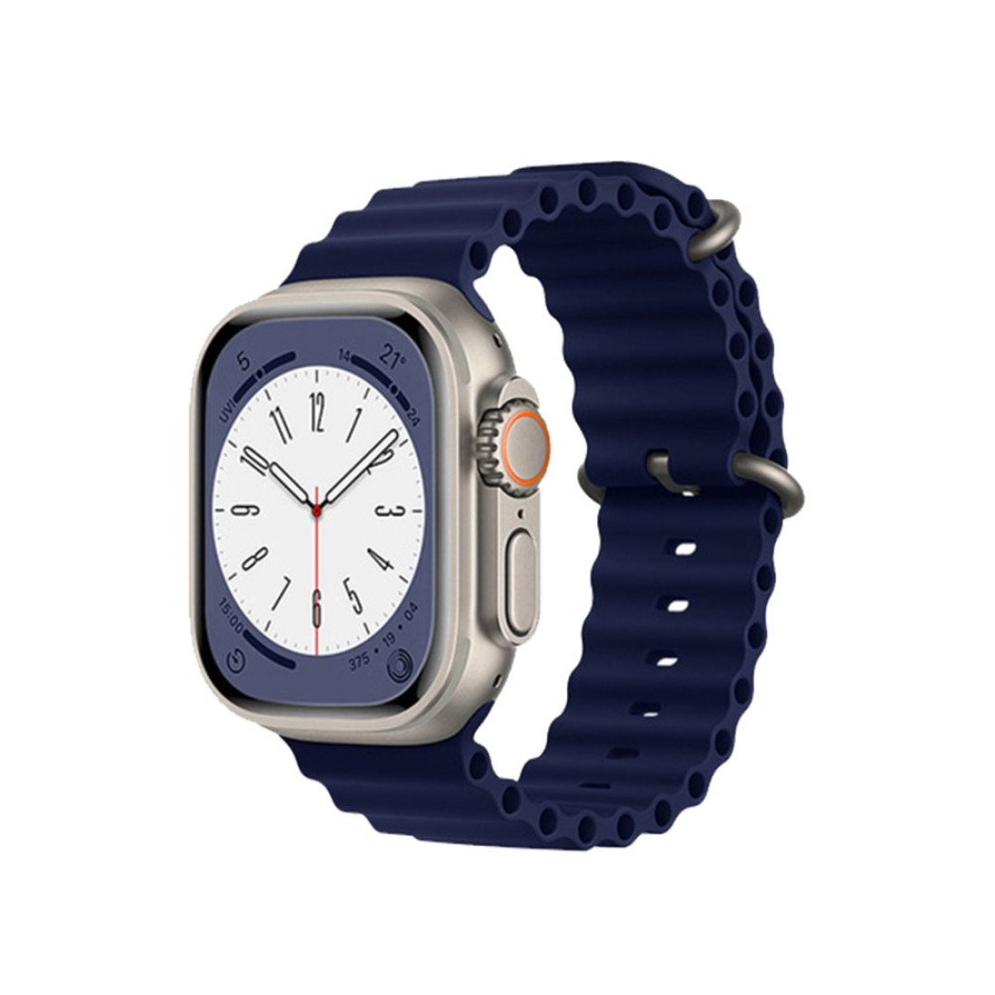 Apple Watch Uyumlu Ocean Silikon Kordon Navy