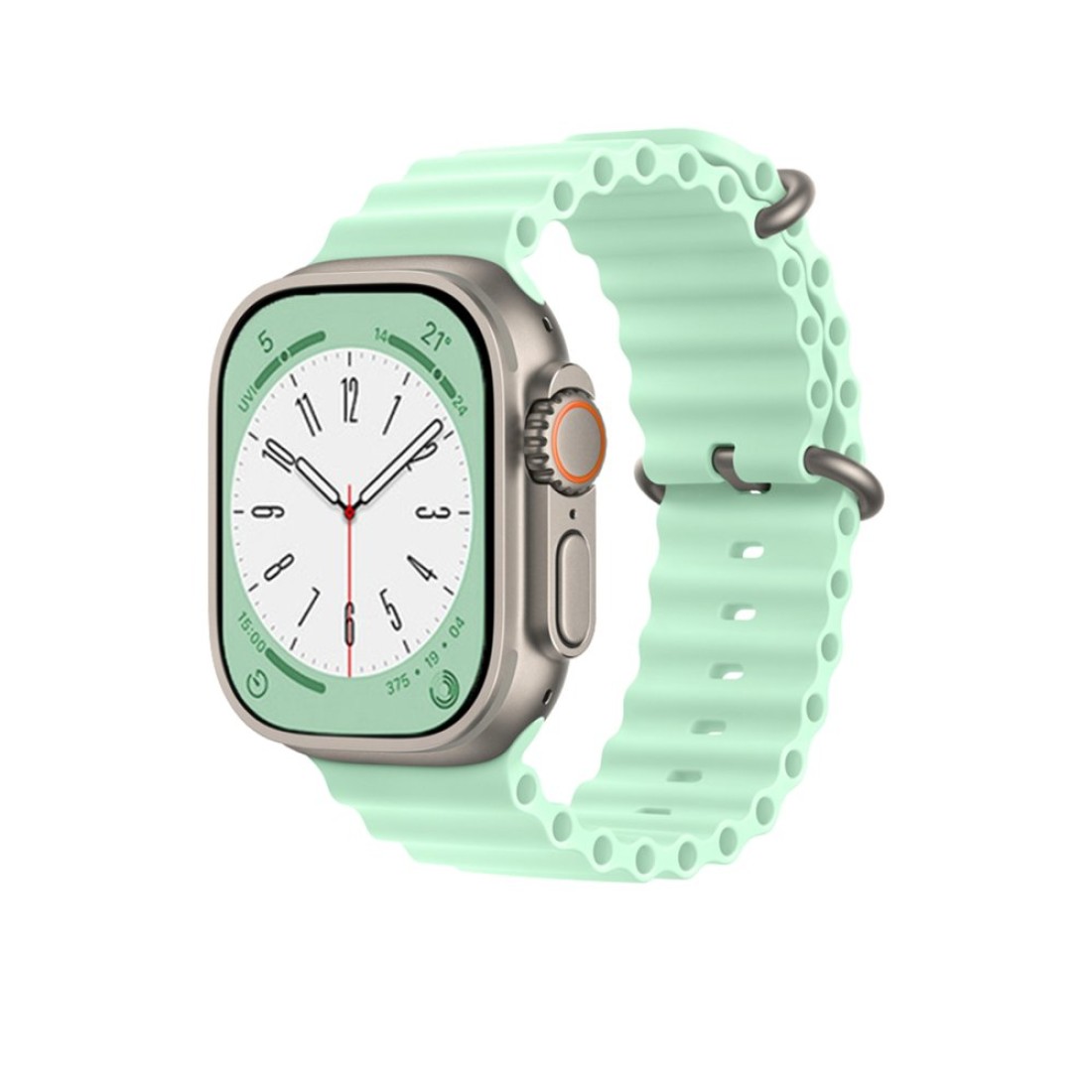 Apple Watch Uyumlu Ocean Silikon Kordon Minty