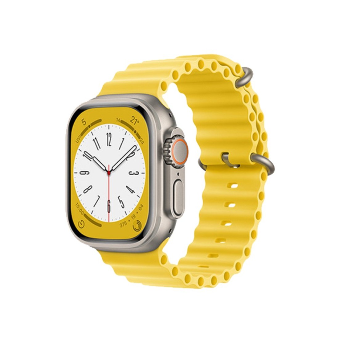Apple Watch Uyumlu Ocean Silikon Kordon Lemonade