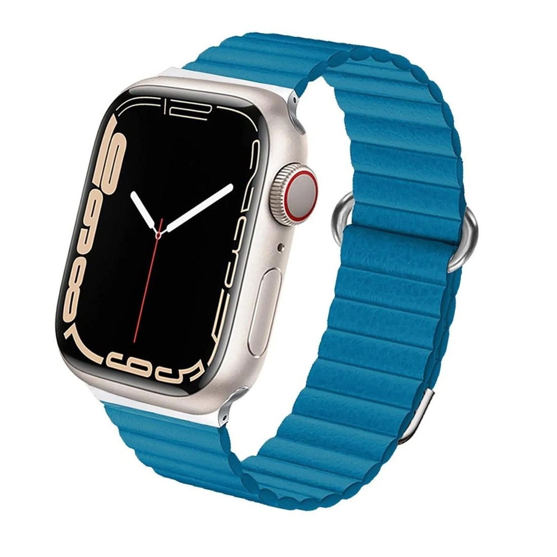 Apple Watch Uyumlu Peak Loop Deri Kordon Heavy Blue