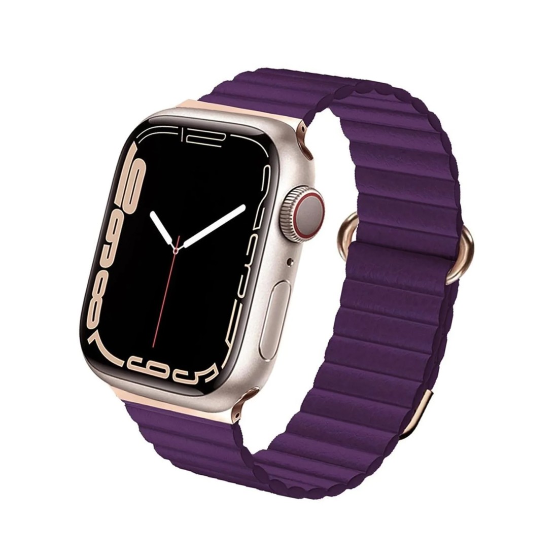 Apple Watch Uyumlu Peak Loop Deri Kordon Purple