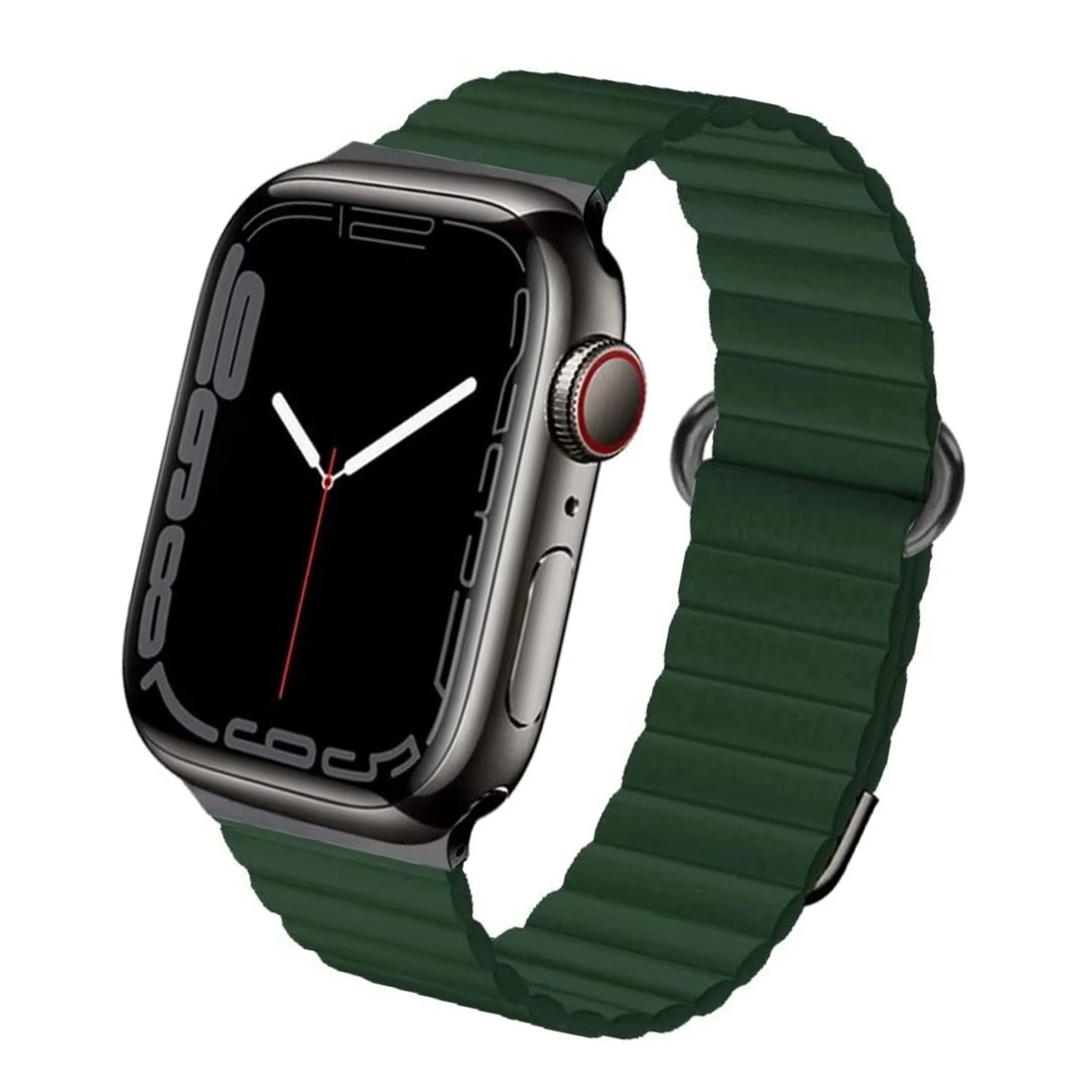 Apple Watch Uyumlu Peak Loop Deri Kordon Green