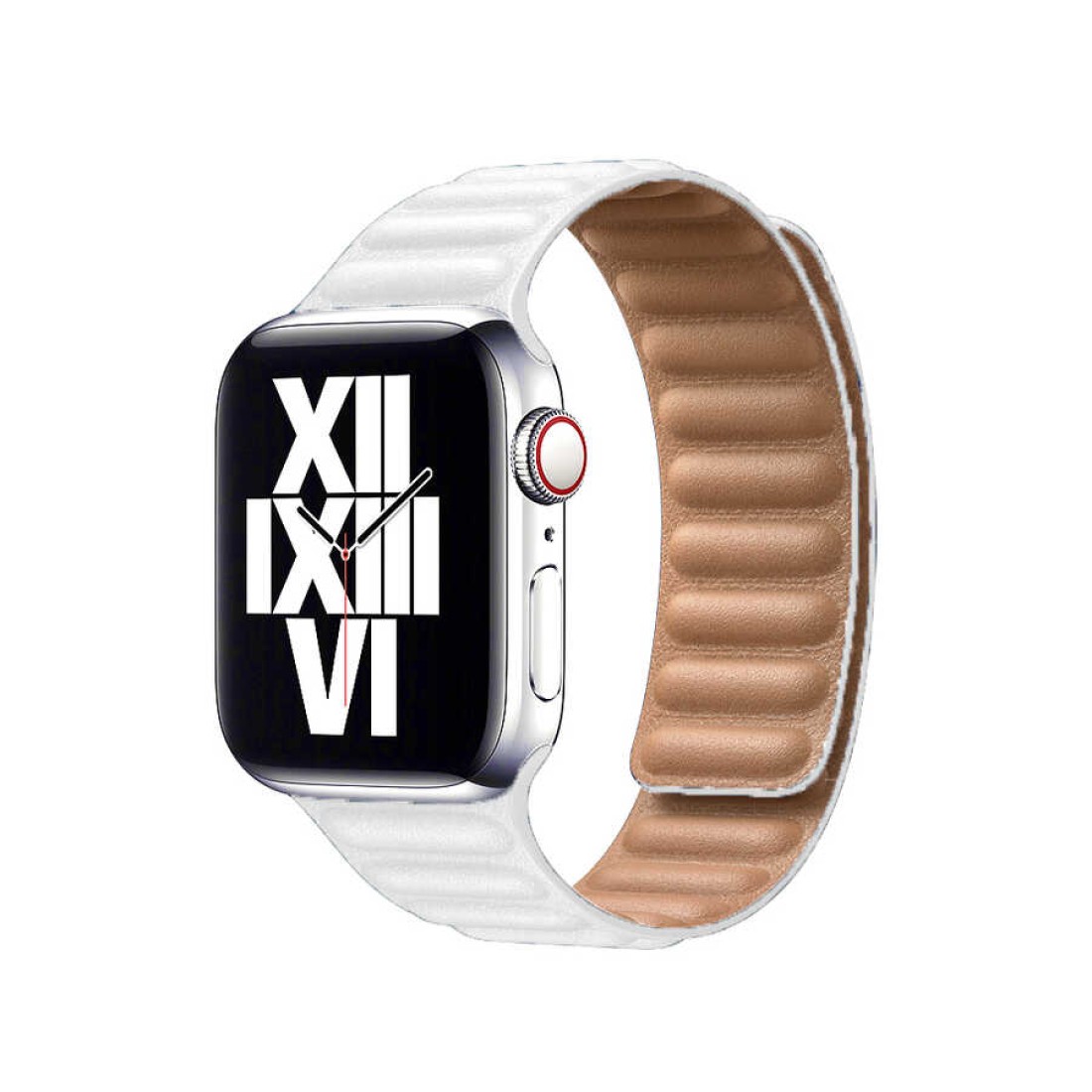 Apple Watch Uyumlu Pods Loop Deri Kordon White