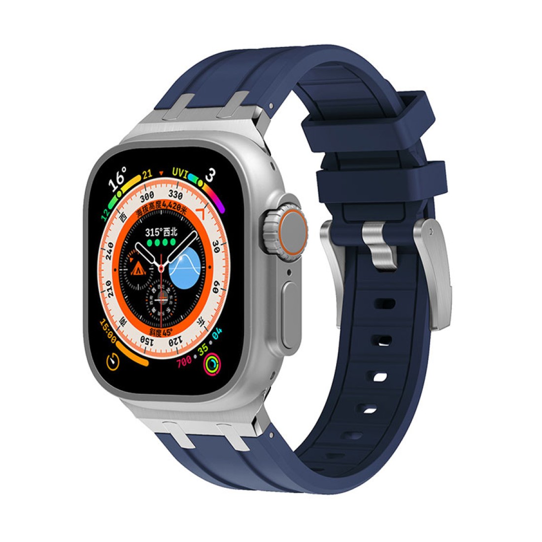 Apple Watch Uyumlu Star Loop Silikon Kordon Lacivert
