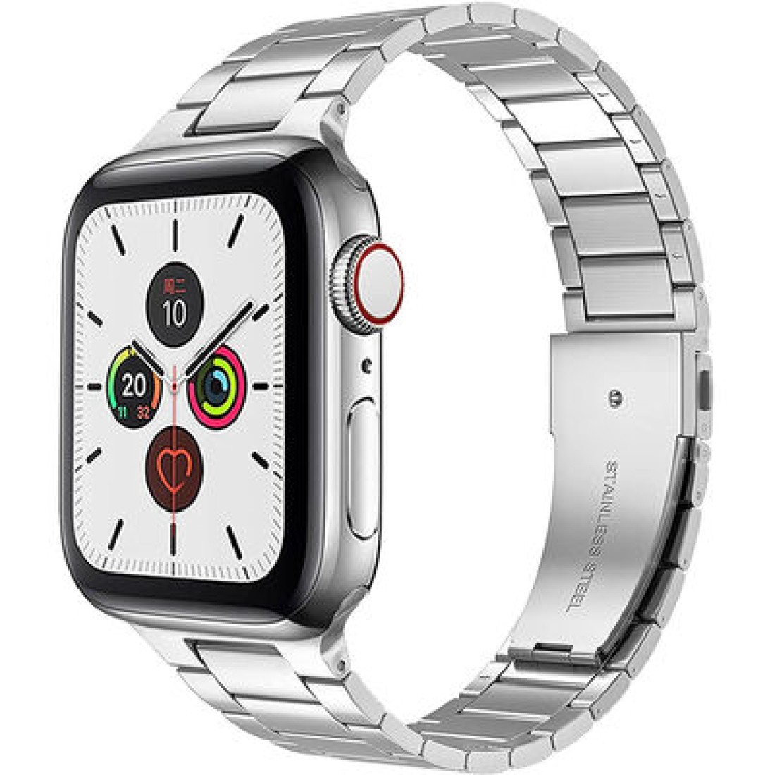Apple Watch Uyumlu Steel Loop Silver
