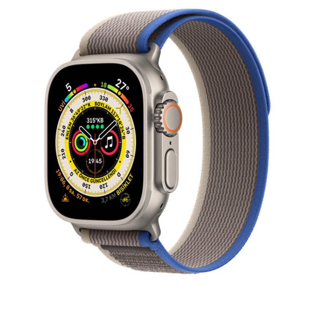 Apple Watch Uyumlu Trail Loop Gray Blue