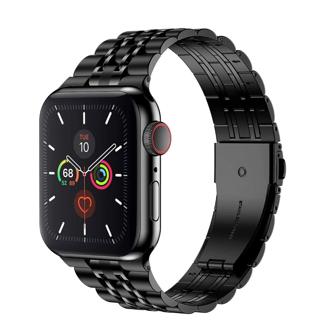 Apple Watch Uyumlu Blane Loop Çelik Kordon Onyx
