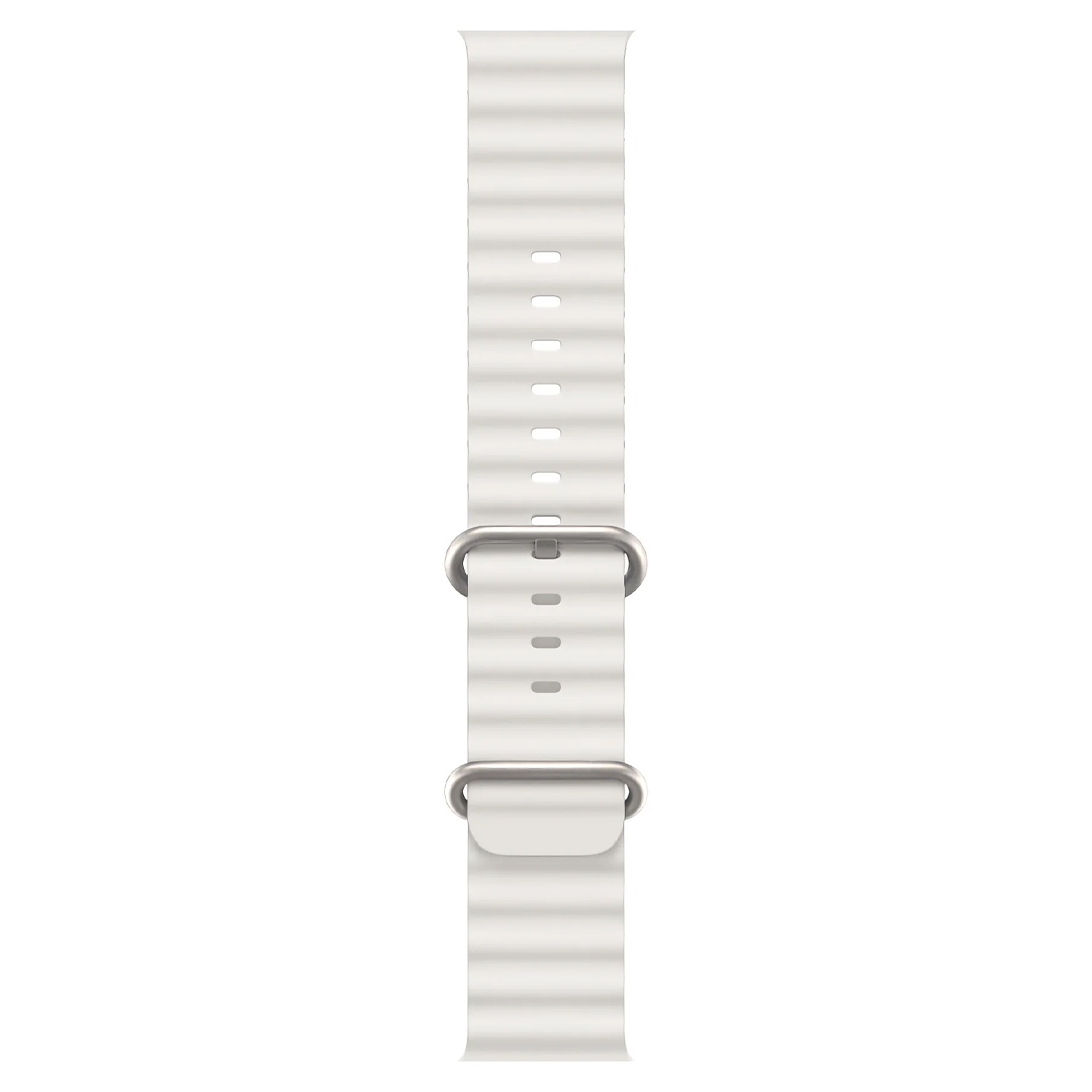 Apple Watch Uyumlu Ocean Silikon Kordon Space White