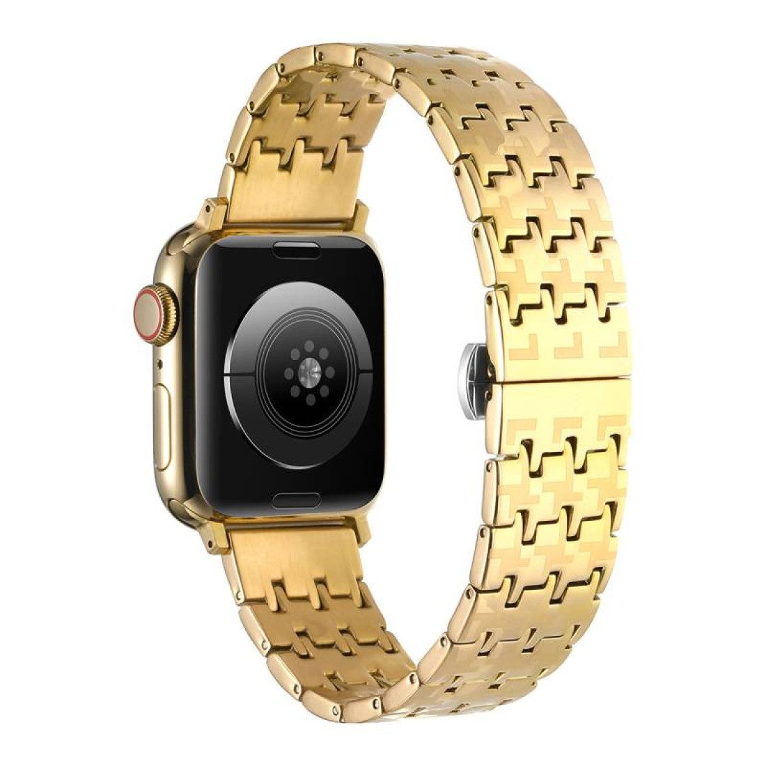 Apple Watch Uyumlu Vegas Loop Çelik Kordon Gold