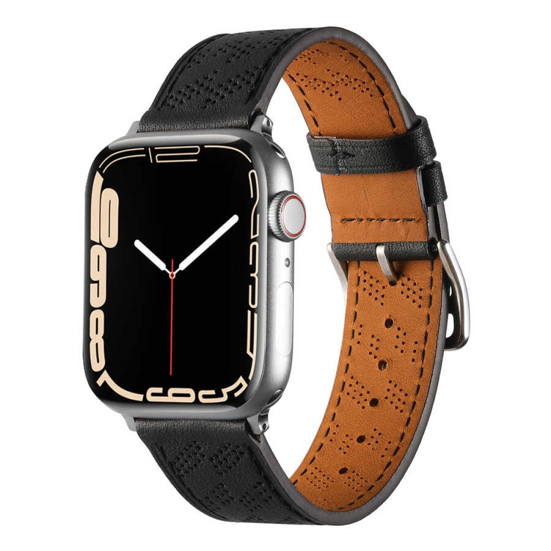 Apple Watch Uyumlu Zero Loop Deri Kordon Black