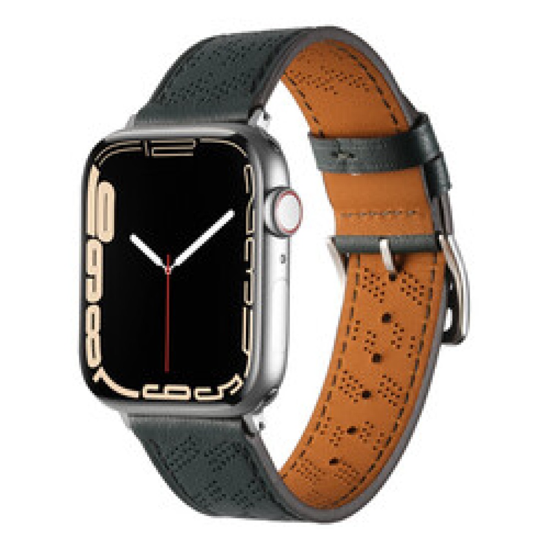 Apple Watch Uyumlu Zero Loop Deri Kordon Grizzle