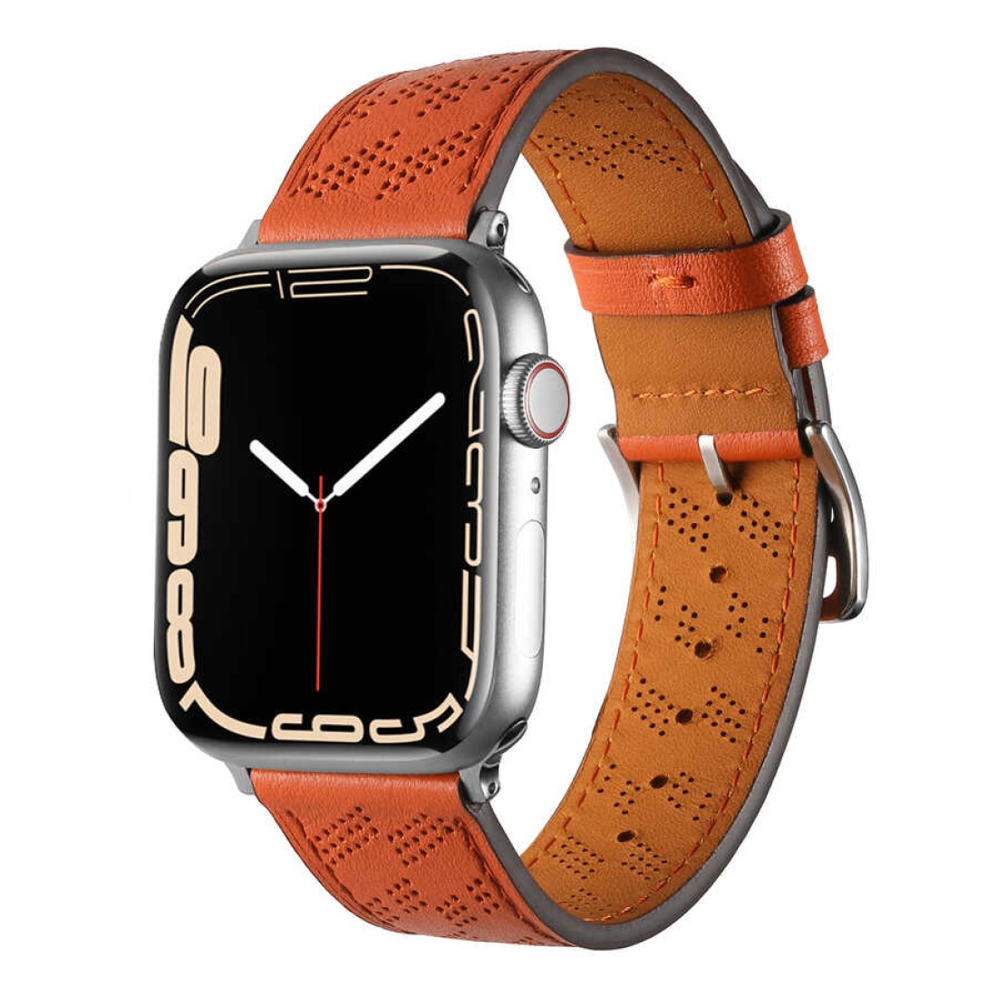 Apple Watch Uyumlu Zero Loop Deri Kordon Height Tan